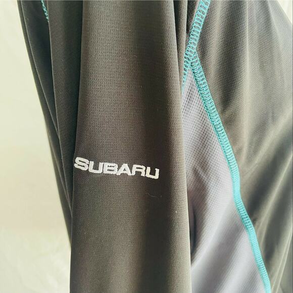 Subaru Black Label Quarter Zip Long Sleeve Top Athletic Recycled Materials XL - Picture 7 of 10